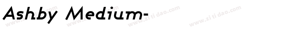 Ashby Medium字体转换